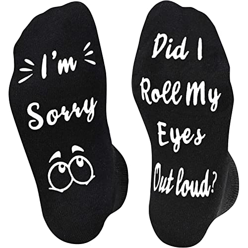 sockfun Unisex Funny Sayings Socks Gag Socks Eye Socks Silly Weird Socks, Gag Gifts Sarcastic Gifts Weird Gifts