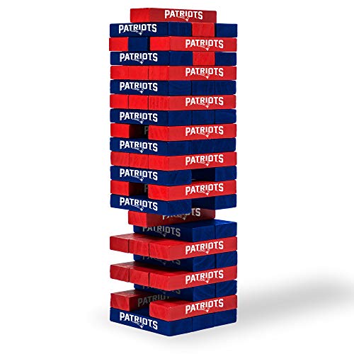 Wild Sports NFL New England Patriots Table Top Stackers 3' x 1' x .5', Team Color