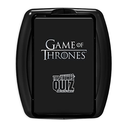 Top Trumps Game of Thrones: Quiz Games - Trivia Quiz - Games for Adults - Great Travel Games and Road Trip Games - Trivia Outdoor Games 2+ Players