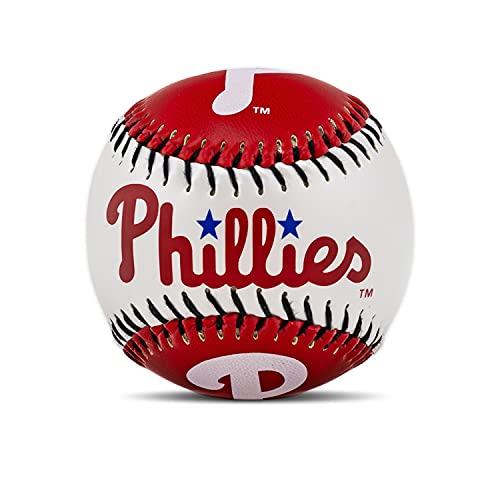 Franklin Sports Philadelphia Phillies MLB Team Baseball - MLB Team Logo Soft Baseballs - Toy Baseball for Kids - Great Decoration for Desks and Office