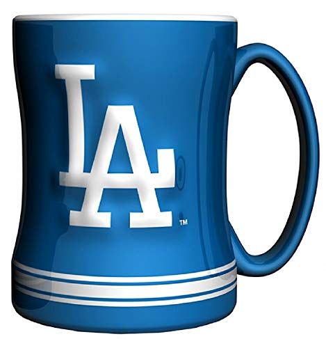 L.A. Dodgers Navy Blue 14oz. Ceramic Relief Mug