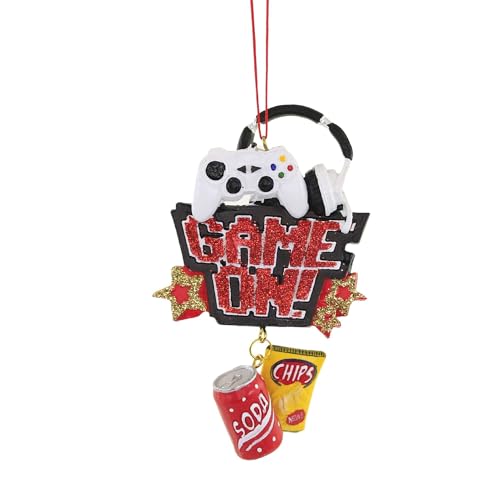 Game On!' With Soda and Chips Dangle Ornament,Resin