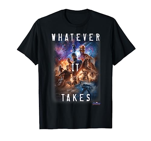 Marvel Avengers Endgame Movie Poster Whatever It Takes T-Shirt