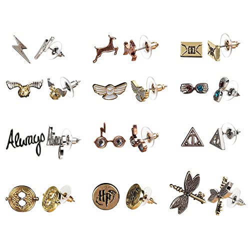 Harry Potter Hogwarts Symbols Zinc Alloy Earrings Set for Women