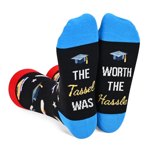HAPPYPOP Funny 2024 Graduation Gifts for Her Him, High School College Masters PhD MBA Graduation Gifts, Inspirational Congratulations Grad Gifts for Boys Girls Students