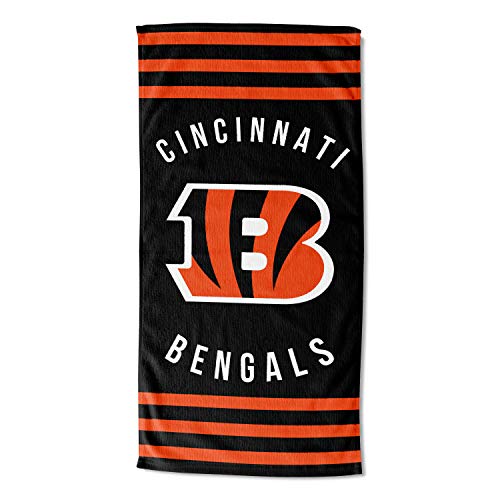 Northwest NFL Cincinnati Bengals Unisex-Adult Beach Towel, 30' x 60', Stripes