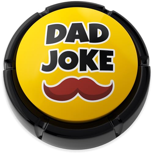 Ultimate Gift for Father's. Dad Joke Button with Tons of Funny Dad Jokes | Novelty Talking Button Present