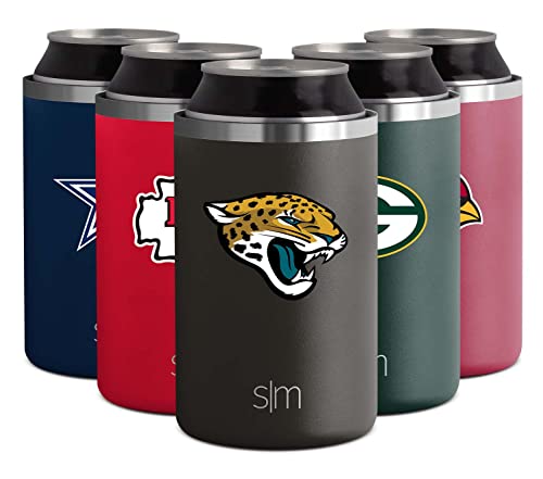 Simple Modern Officially Licensed NFL Jacksonville Jaguars Gifts for Men, Women, Dads, Fathers Day | Insulated Ranger Can Cooler for Standard 12oz Cans - Beer, Seltzer, and Soda