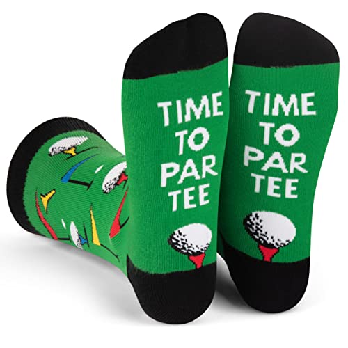 Funny Socks For Men - Novelty Gifts For Sports Fans, Golfing, Pickleball, Weight Lifting, Racing and More (US, Alpha, One Size, Regular, Regular, Par Tee)