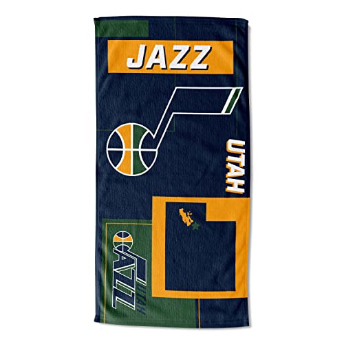Northwest NBA State Line Beach Towel, 30x60, Utah Jazz