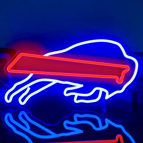 Football Neon Sign Football Team Neon Lights Up Signs for Wall Football LED Signs for Bedroom Man Cave Football Club Bar Hanging Wall Decor Neon Wall Signs Gift for Football Fans Teens