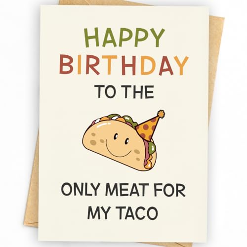 WowBefun Birthday Card Men, Birthday Gift Him, Birthday Card Husband, Husband Birthday Card, Birthday Card Him, Funny (Beige)