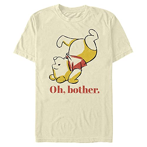 Disney Men's Winnie The Pooh Oh Bother Bear T-Shirt, Cream, X-Large