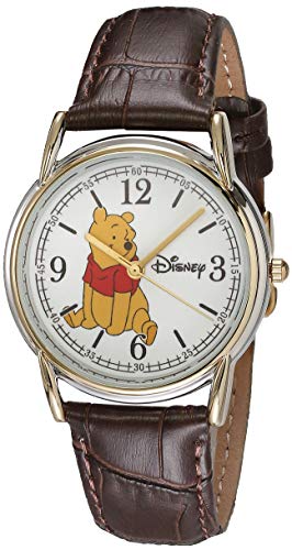 Disney Winnie the Pooh Adult Classic Cardiff Analog Quartz Leather Strap Watch
