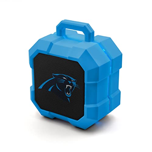 SOAR NFL Shockbox LED Wireless Bluetooth Speaker, Carolina Panthers