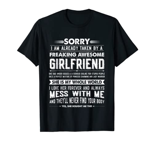 Boyfriend Taken by a Freaking Awesome Girlfriend T-Shirt