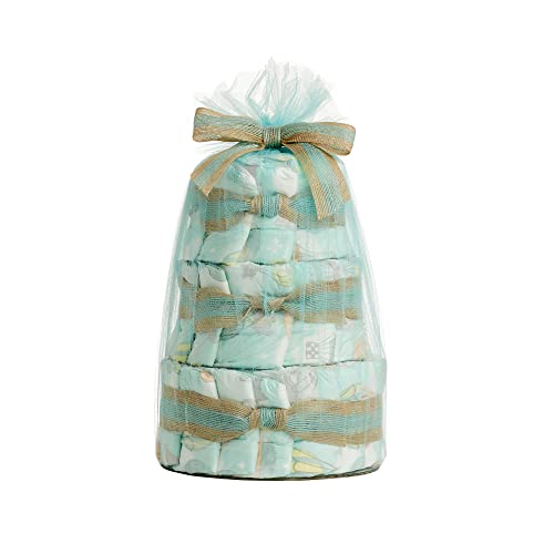 The Honest Company Diaper Cake | Clean Conscious Diapers, Baby Personal Care, Plant-Based Wipes | Above it All | Regular, Size 1 (8-14 lbs), 35 Count