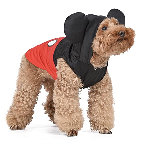 Disney for Pets Mickey Mouse Halloween Costume for Dogs - Large | Disney Halloween Dog Costumes, Funny Pet Costumes | Officially Licensed Disney Dog Halloween Costume,Red/Black