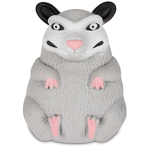 Archie McPhee Novelty Gifts Funny Splat Possum - 5-1/2' Soft Total Physical Response Splat Possum Filled with Sand - Perfect for Emotionally Charged Laughter and Fun All Year Long