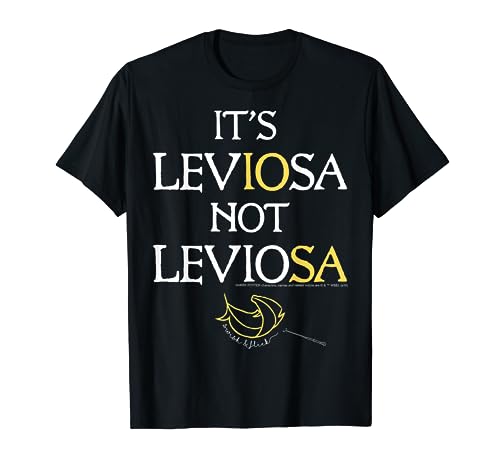 Harry Potter It's LevIOsa Not LevioSA Magic Feather Logo T-Shirt