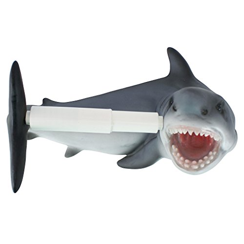 Design Toscano Shark Attack Bathroom Toilet Paper Holder