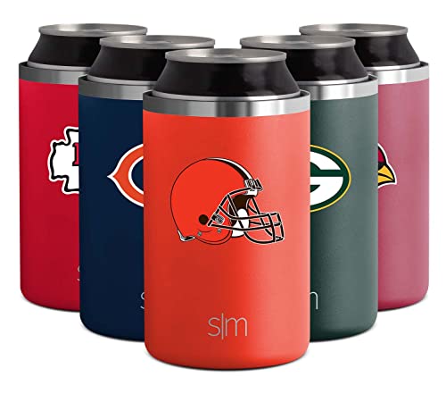 Simple Modern Officially Licensed NFL Cleveland Browns Gifts for Men, Women, Dads, Fathers Day | Insulated Ranger Can Cooler for Standard 12oz Cans - Beer, Seltzer, and Soda