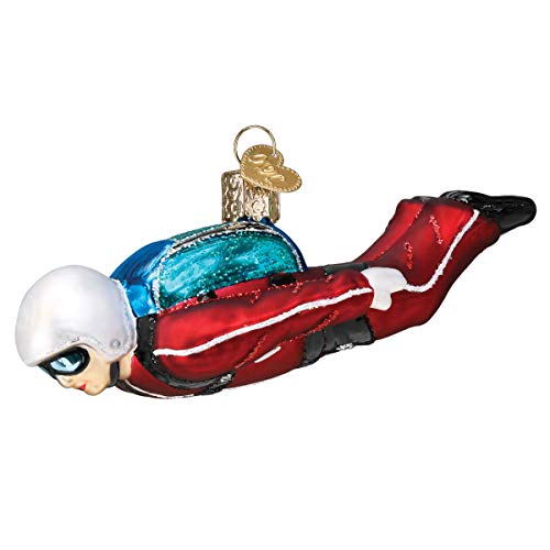 Old World Christmas Skydiver Glass Blown Ornaments for Christmas Tree