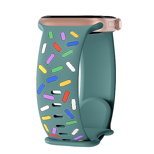 Sport Silicone Bands Compatible with Apple Watch Band 38mm 42mm 40mm 44mm 41mm 45mm 49mm, Soft Pride Edition Strap Replacement Wristband for iWatch Series 9 8 7 SE 6 5 4 3 2 1 Ultra Women Men