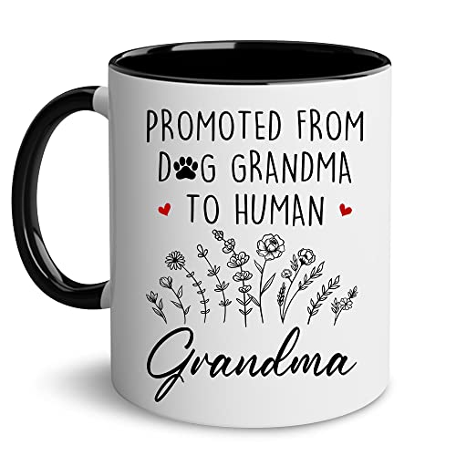 WHIDOBE Grandma Gift Mug, New Baby Reveal Gift For Grandma, Grandma To Be From Daughter, Baby Pregnancy Announcement Gift, Cute Mug For Women Woman, New Grandmother, Mothers Day Cup Future Grandma