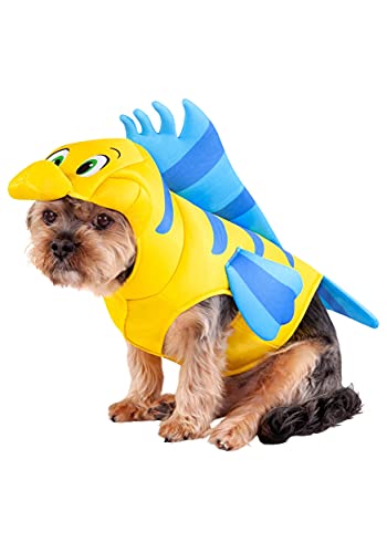 Rubie's Disney Little Mermaid Flounder Pet Costume, As Shown, Small