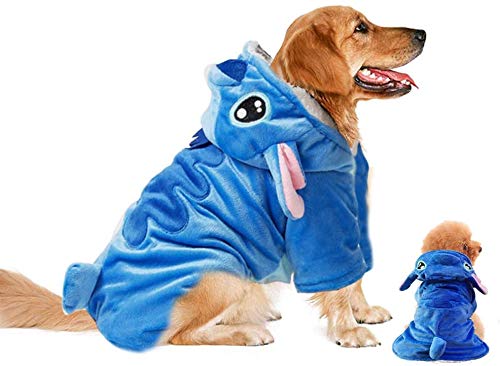 Dog Costume, Gimilife Dog Hoodie, Dog Halloween Costume Pet Xmas Pajamas Outfit, Pet Coat Cartoon Costumes for Small Medium Large Dogs and Cats for Halloween Christmas and Winter - 3XL