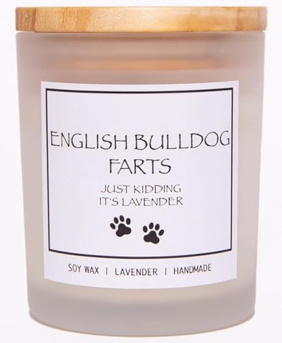 English Bulldog Gifts,English Bulldog Decor,Dog Farts Candle,English Bulldog Gifts for Women,English Bulldog Gifts for Men,Dog Mom Gifts,Dog Candle,Dog Lover Gifts,Dog Birthday Gift