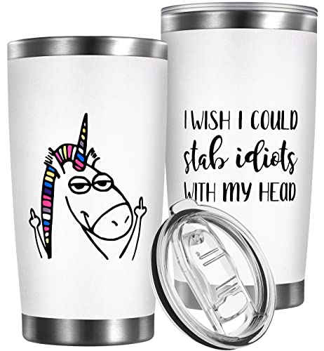 Petitian Unicorns Gifts for Girls Unicorn Lover Cute Funny Gift for Women Men Friends 20 OZ Stainless Steel Coffee Tumbler Cup Birthday Gifts for Mom Mothers Day Christmas