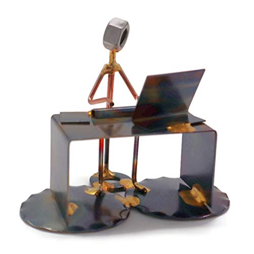 Rock Creek Metal Craft Software Developer - Handmade Metal Figurine - Hand Welded Metal Art and Recycled Metal Sculptures - Unique Desk Accessories, Office Decor, & Office Gifts - Made in The USA