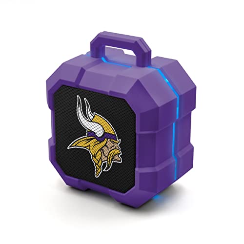 SOAR NFL Shockbox LED Wireless Bluetooth Speaker, Minnesota Vikings