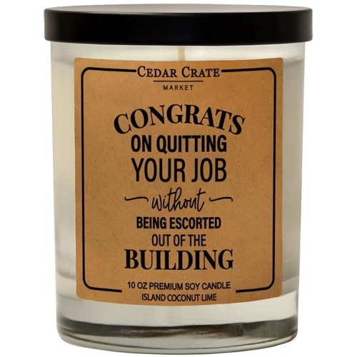 Retirement Gifts for Woman 2024 | Coworker Leaving Gifts | Funny Retirement Candle | New Job Gifts | Cool Retirement Gifts for Boss Teacher Military, Goodbye Gifts for Coworkers | Good Luck Gifts