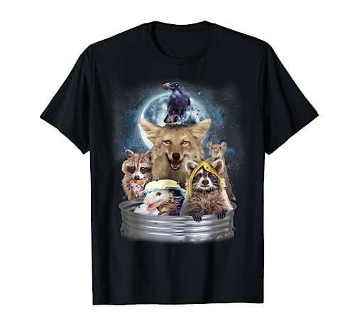 Trash Animals Howling at the Moon Shirt - Funny Team Trash T-Shirt