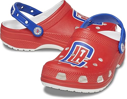Crocs Unisex NBA Classic Clogs, Basketball Gifts, Los Angeles Clippers, Numeric_8 US Men
