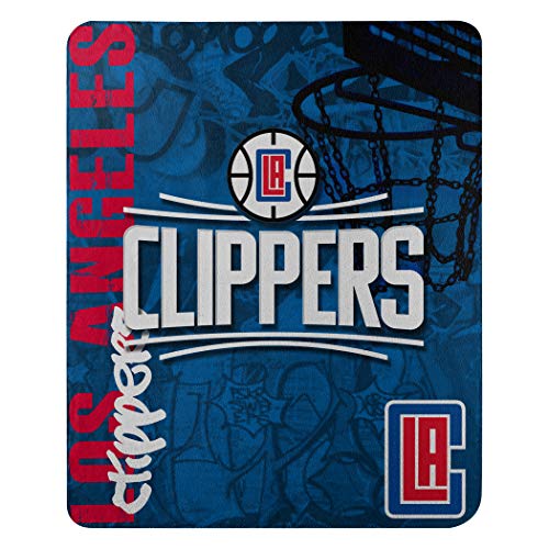 Northwest NBA Los Angeles Clippers Unisex-Adult Fleece Throw Blanket, 50' x 60', Hard Knocks