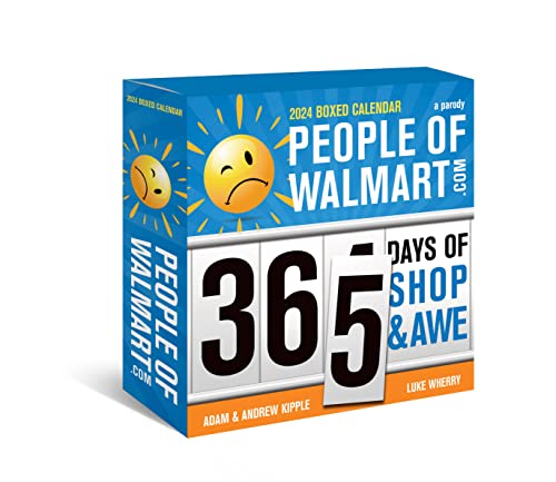 2024 People of Walmart Boxed Calendar: 365 Days of Shop and Awe (Funny Daily Desk Calendar, White Elephant Gag Gift for Adults)