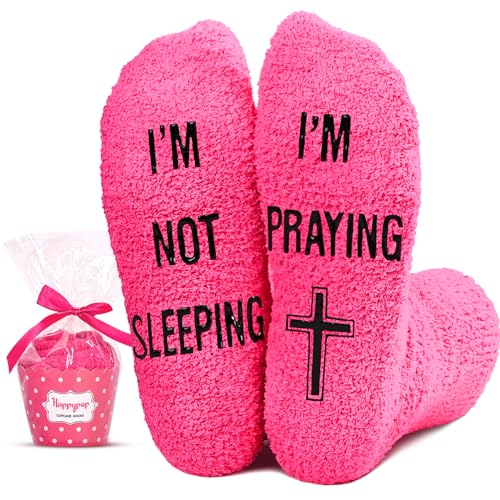 HAPPYPOP Christian Easter Gifts Jesus Gifts Serenity Prayer Gifts Faith, Women Funny Christian Socks Religious Socks