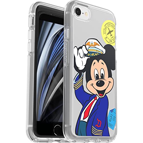 OtterBox Disney Mickey Mouse One : Walt’s Plane - Pilot Mickey Mouse Symmetry Series for iPhone SE (3rd and 2nd gen) and iPhone 8/7