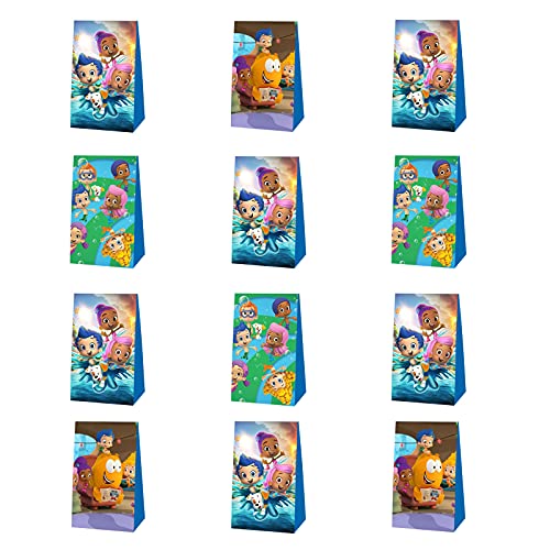 12 Pack Bubble Guppies Party Bags Bubble Guppies Birthday Party Supplies Party Favors Bubble Guppies Goodie Bag Candy Bags for Kids