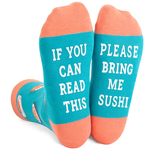 Zmart Funny Sushi Socks Men Women, Novelty Sushi Gifts Sushi Lover Gift Ideas, Bring Me Sushi