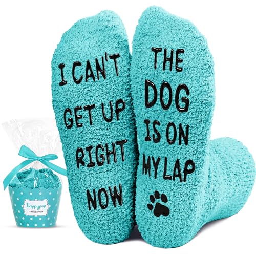 HAPPYPOP Funny Dog Gifts Dog Mom Gifts for Women, Fun Dog Socks Gradma Socks Silly Socks for Women Funny