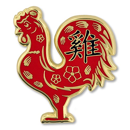 PinMart Chinese Zodiac Year of The Rooster New Year Enamel Lapel Pin