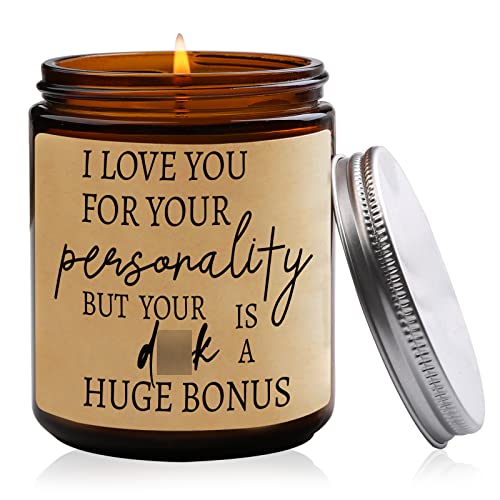 Encoink Funny Gifts for Boyfriend, Gift for Husband, Funny Scented Candles for Men, Boyfriend Birthday Gift, Naughty Gifts for Him, Valentines Day Gifts for Him, Boyfriend, Husband(Lavender)