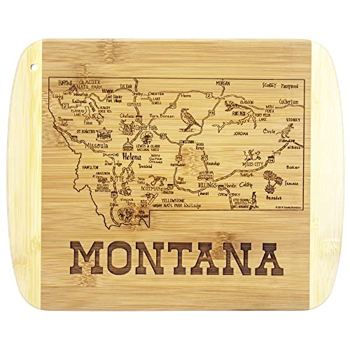 Totally Bamboo A Slice of Life Montana State Serving and Cutting Board, 11' x 8.75'
