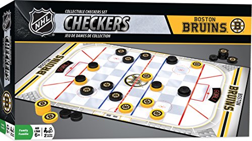 MasterPieces NHL Boston Bruins Checkers, Gray, Small, Multi, One Size (41485),13' x 21'