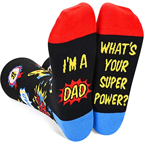 sockfun Fathers Day Dad Socks Papa Socks, Gifts For Dad Papa Gifts From Daughter Son, Funny Birthday Gifts For Dad, Father Gifts